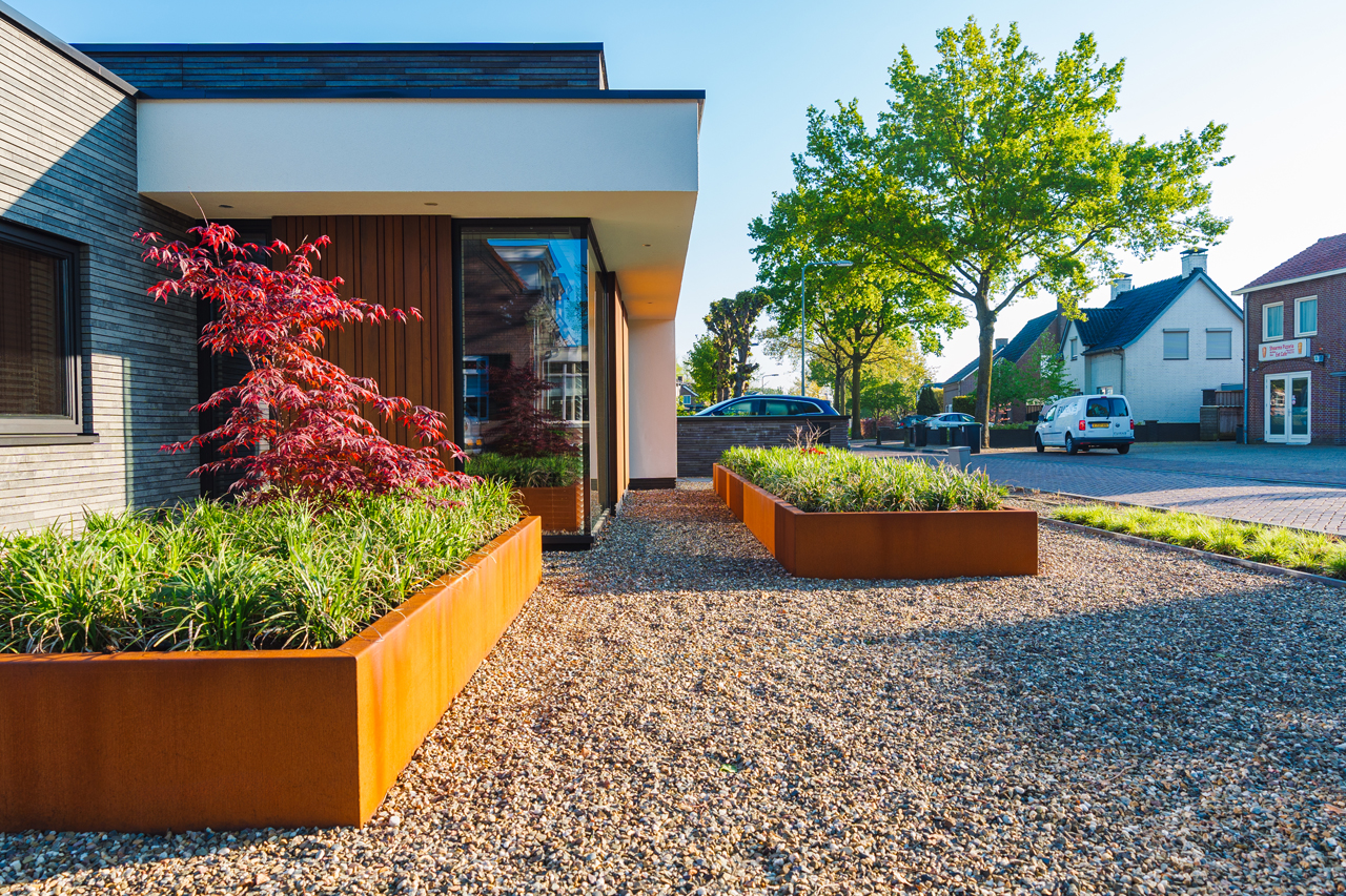 CARREZ mit Rädern - Corten Stahl