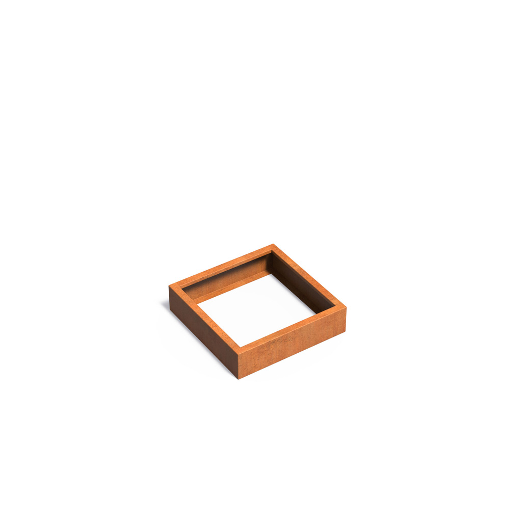 CARREZ ohne Boden - Corten Stahl